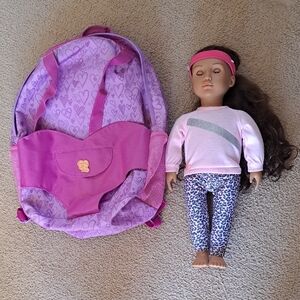 Our Generation Doll with Backpack Set